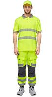 Футболка-поло сигнальная 'Фликер' фл.-желтая